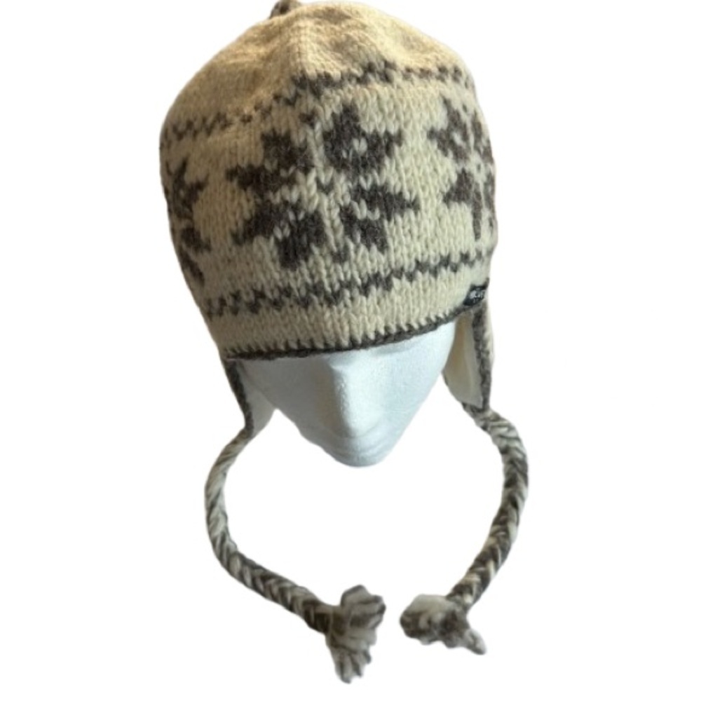 Everest Designs of Nepal Wool w Ear Flaps Hat